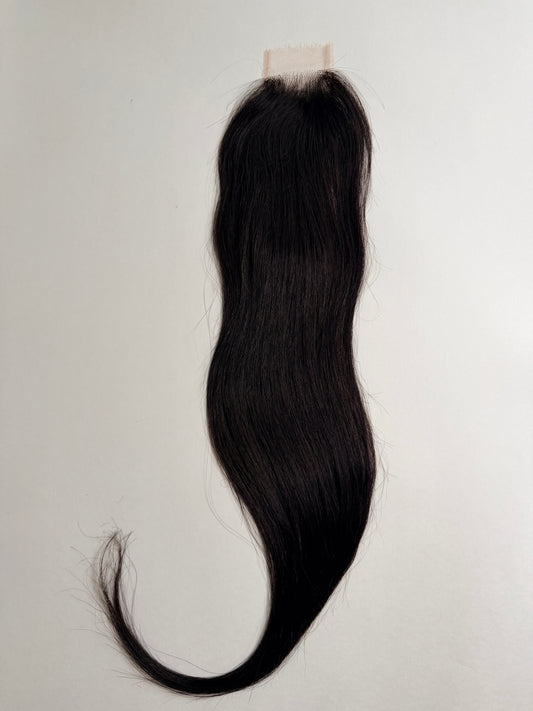 2x6" Raw Vietnamese SD Bone Straight Closure