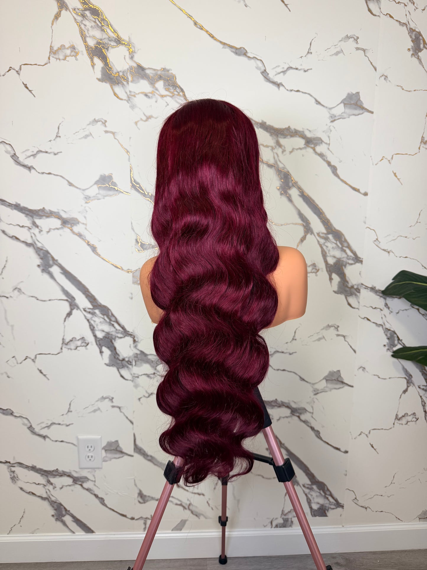 Raw Vietnamese SDD Burgundy Royale Body Wave Luxury WIG