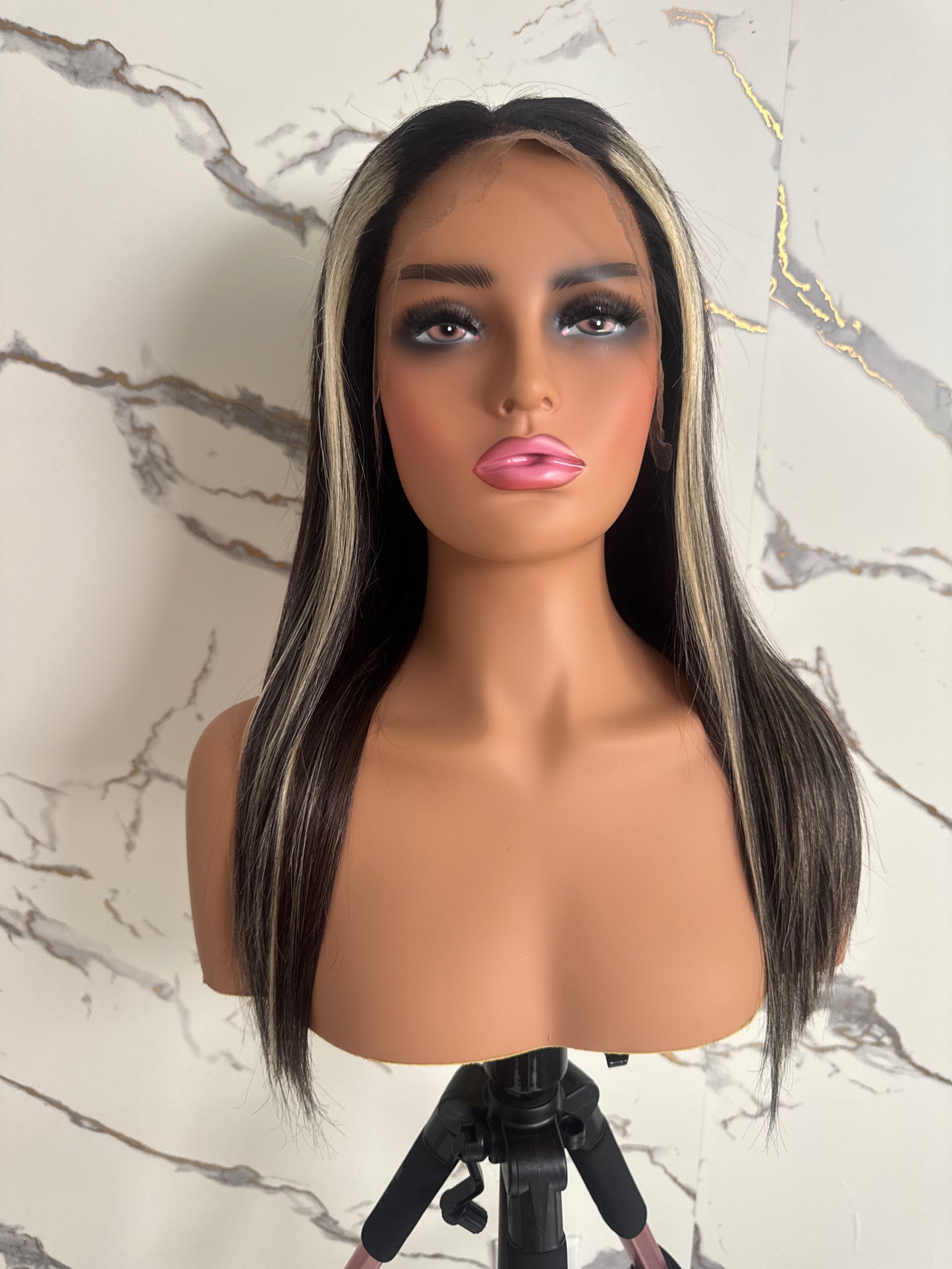 Raw Vietnamese SD Straight Black Pepper Luxury HD Frontal WIG