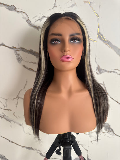 Raw Vietnamese SD Straight Black Pepper Luxury HD Frontal WIG