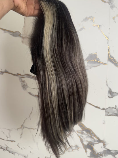 Raw Vietnamese SD Straight Black Pepper Luxury HD Frontal WIG